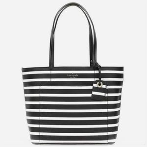 KATE SPADE HYDE LANE STRIPE RILEY TOTE